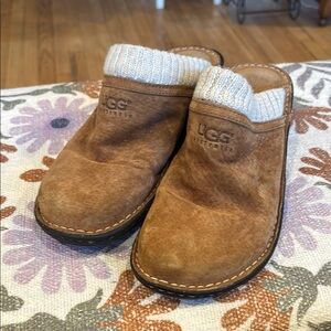 UGG Women's Tan Suede Slip-On Shoes